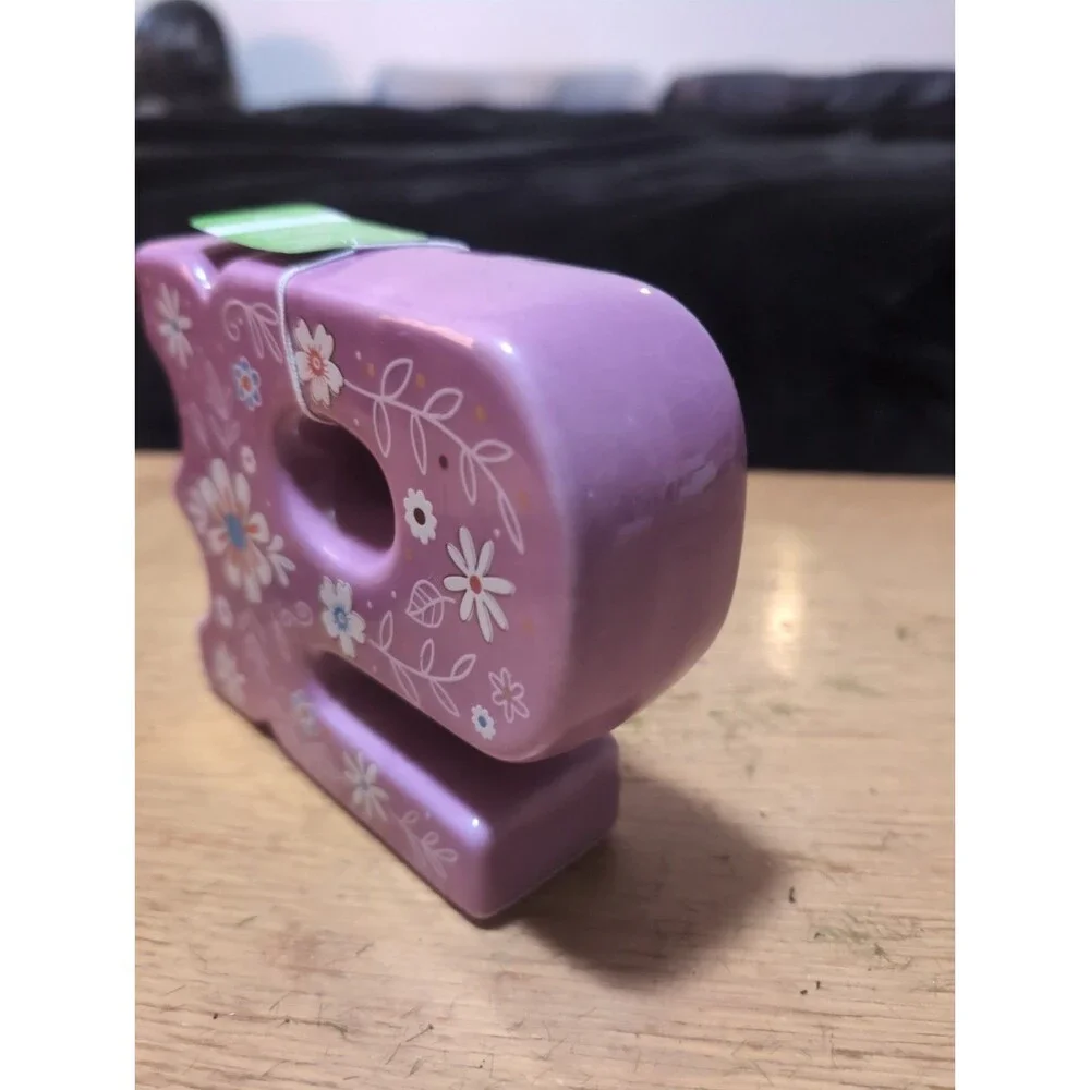 Monogram Letter Ceramic Decor - Picture 2 of 6